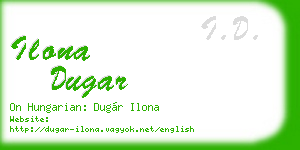 ilona dugar business card